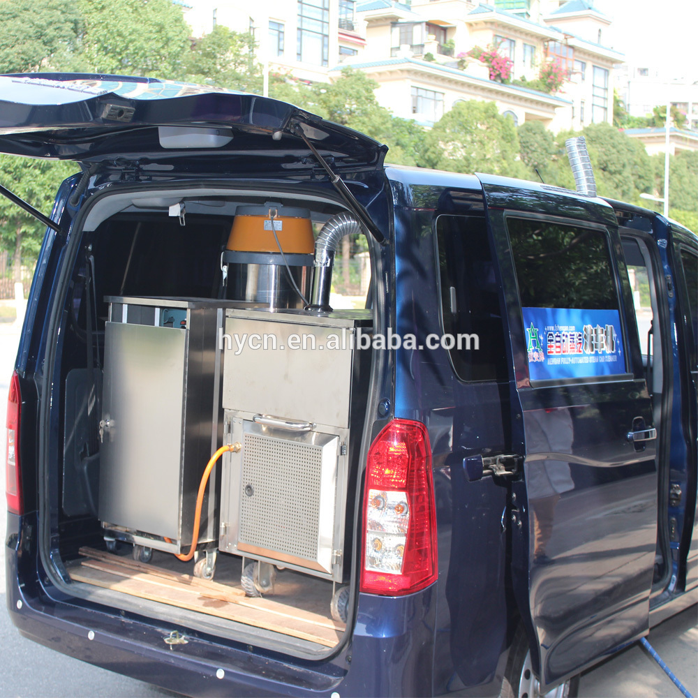 Mobile Steam Car Wash Machine by Van for Door to Door Car Cleaning Services