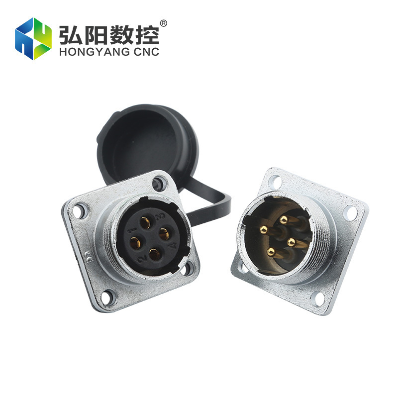 Spindle Aviation Socket Connector Plug Socket 4 Core Cnc Spindle Aviation Plug Cable Connector Accessories