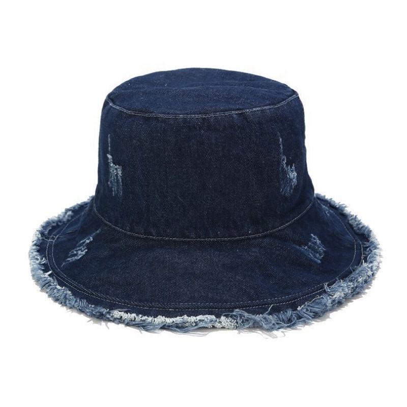 Wholesale Unisex edge cowboy hat foam trucker new york baseball hat fashion jeans bucket cap and hat