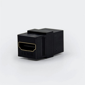 180 degree snap-in Connector  female to female adaptor HDTV wall plate connector HD MIT socket