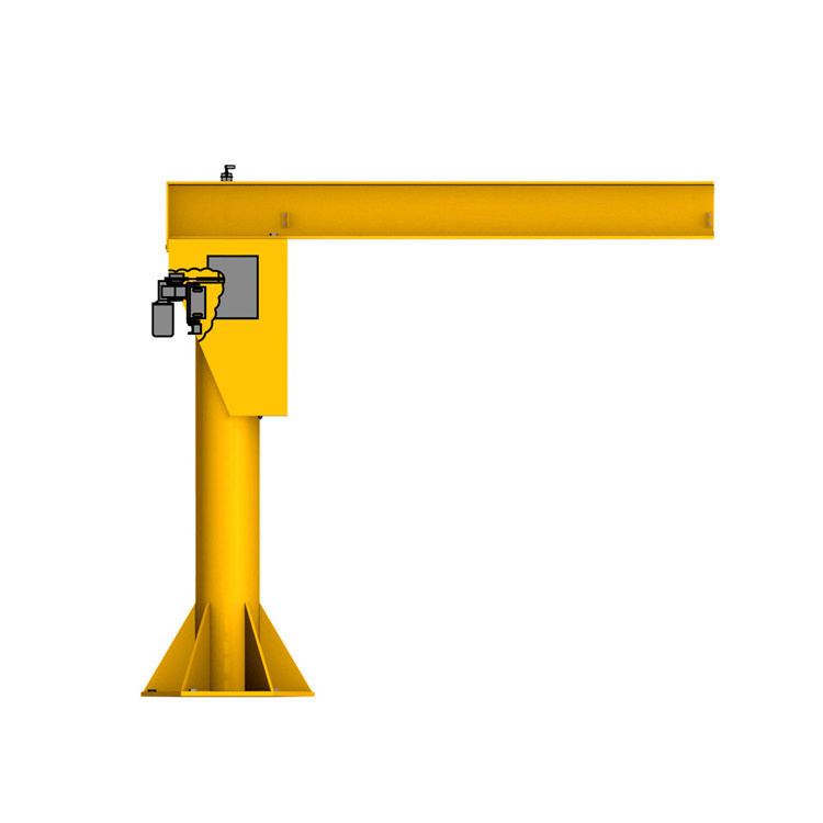 floor mounted electric hoist 360 degree 3 ton cantilever jib crane working model price