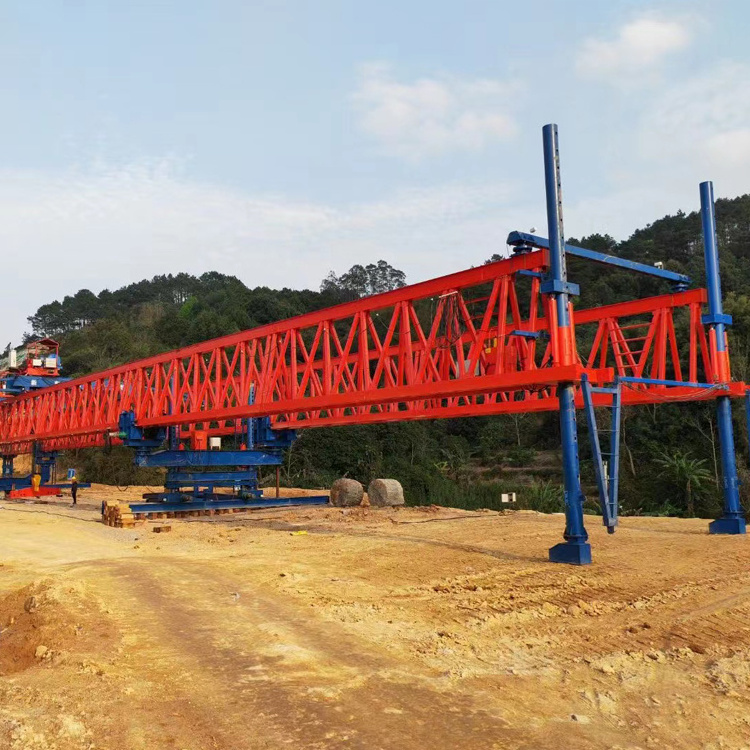 High performance 200 ton segment bridge girder launcher erecting machine