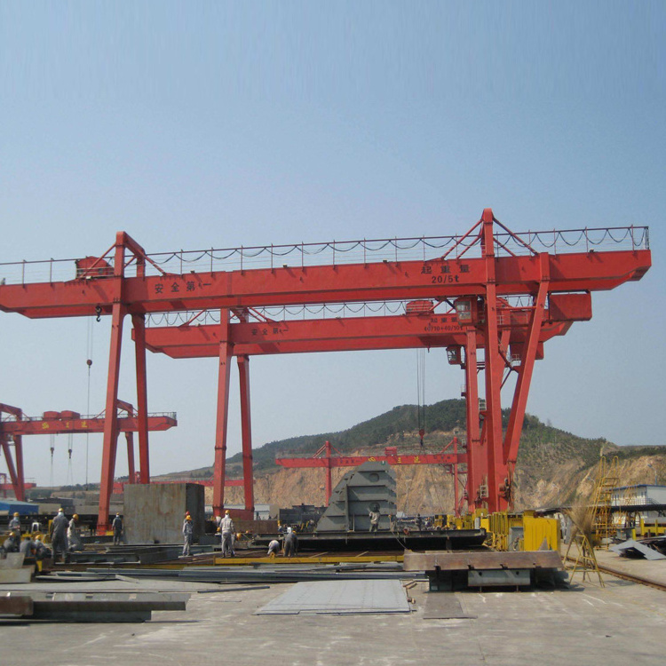 25 ton heavy gantry crane with double hook