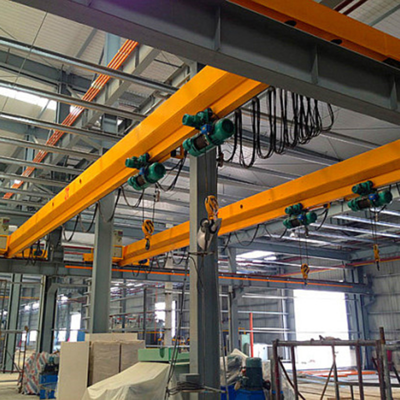 Top Running 10 ton warkshop mobile Free Standing 5t bridge cranes 20m