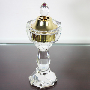 wholesale transparent crystal glass oil burner