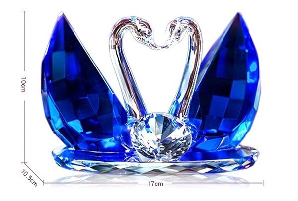 Pujiang county wholesale crystal swan wedding favor