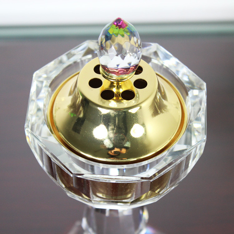 wholesale transparent crystal glass oil burner