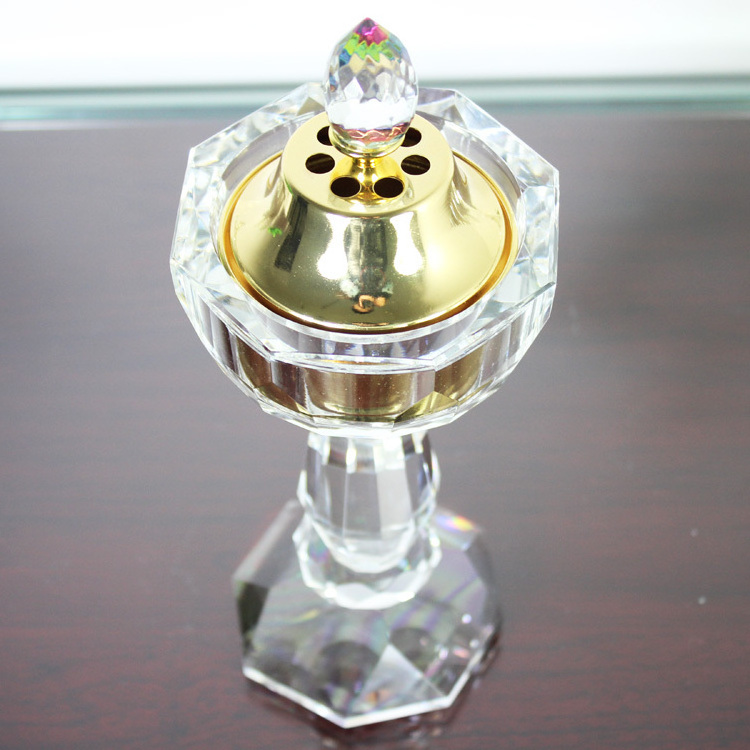 wholesale transparent crystal glass oil burner