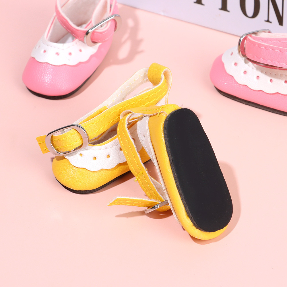 2022 New 1/6 Scale Doll Shoes Fashion Bright Leather Shoes Multicolor Mini Clothes Playing House Girl's Wears Doll Accessories