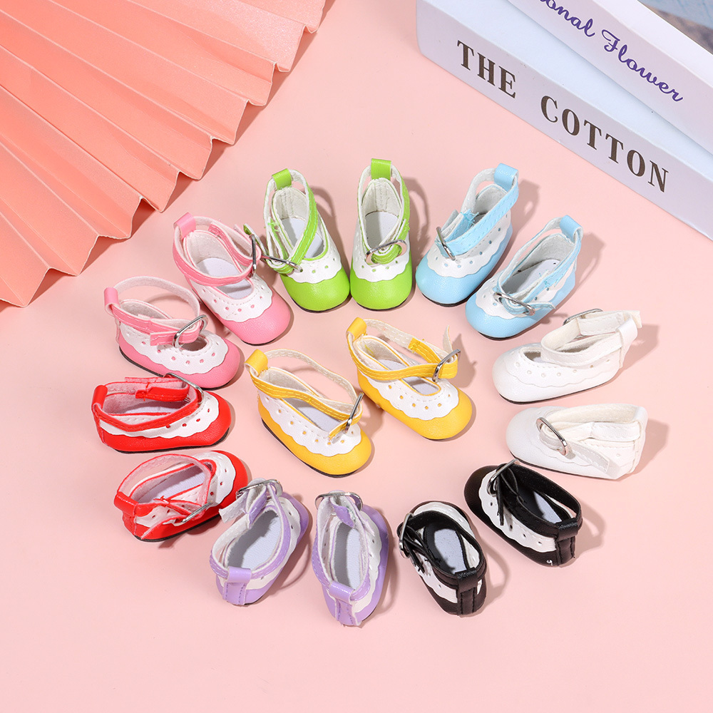 2022 New 1/6 Scale Doll Shoes Fashion Bright Leather Shoes Multicolor Mini Clothes Playing House Girl's Wears Doll Accessories