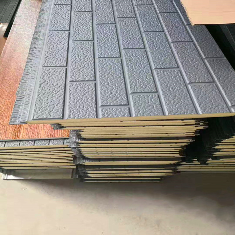 Building Material Metal Siding Panels Exterior Wall Decoration Polyurethane/ PU Sandwich Wall Panel For Mobile Toilet