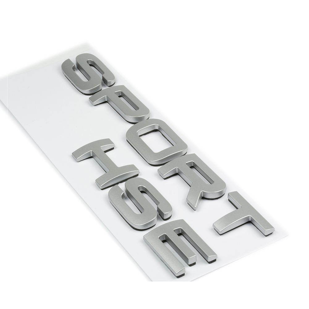 Customize ABS Letters Car Logo Emblem Automotive Chrome Sign Self Adhesive