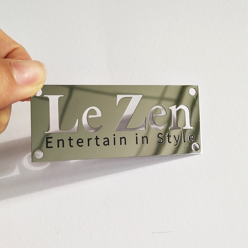 New Design Aluminum Nameplate Anodized Sign Plaque Signage Brass Stainless Steel Asset Tag Label Metal Logo