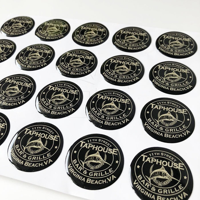 Custom printing crystal bubble gel domed polyurethane over 3d label epoxy resin sticker