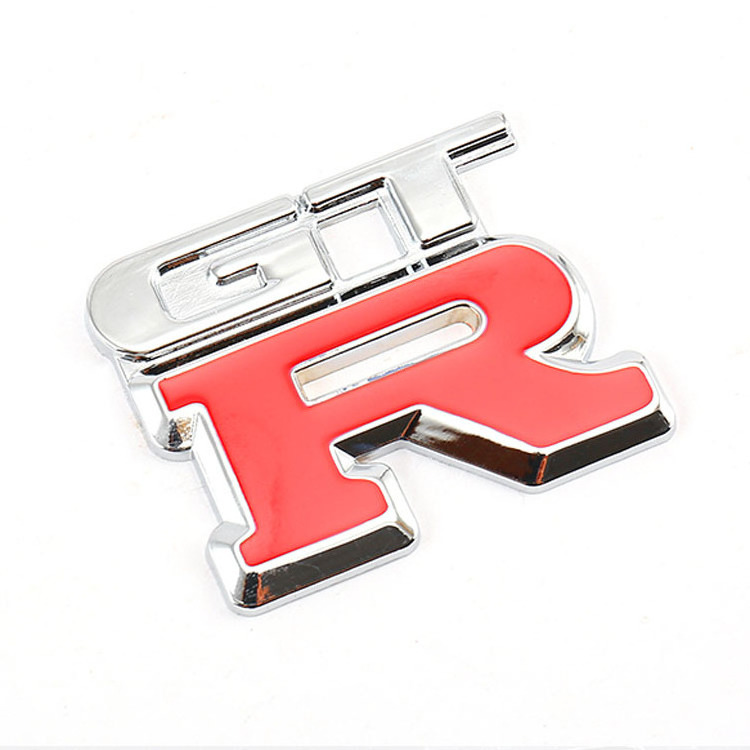 3D Plastic and Chrome Car Side Luggage Compartment Emblem Badge Car Sticker Decoration Accessories with Body Badge Logo Letter