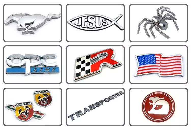 Chrome Custom Car Emblem for Toyota Camry Car Front Door Logo Sticker Badge