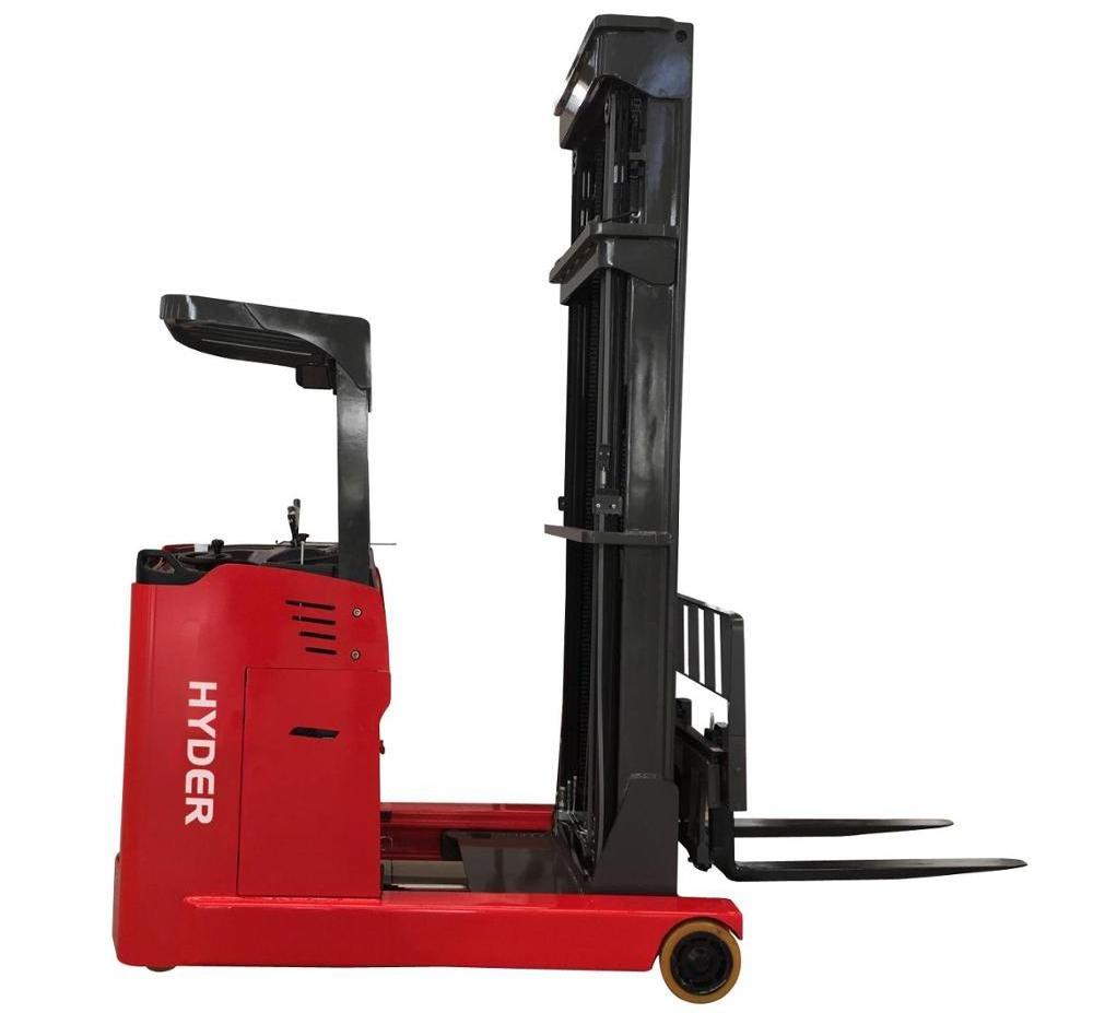 narrow aisle electric stacker 2.5ton automatic electric reach truck