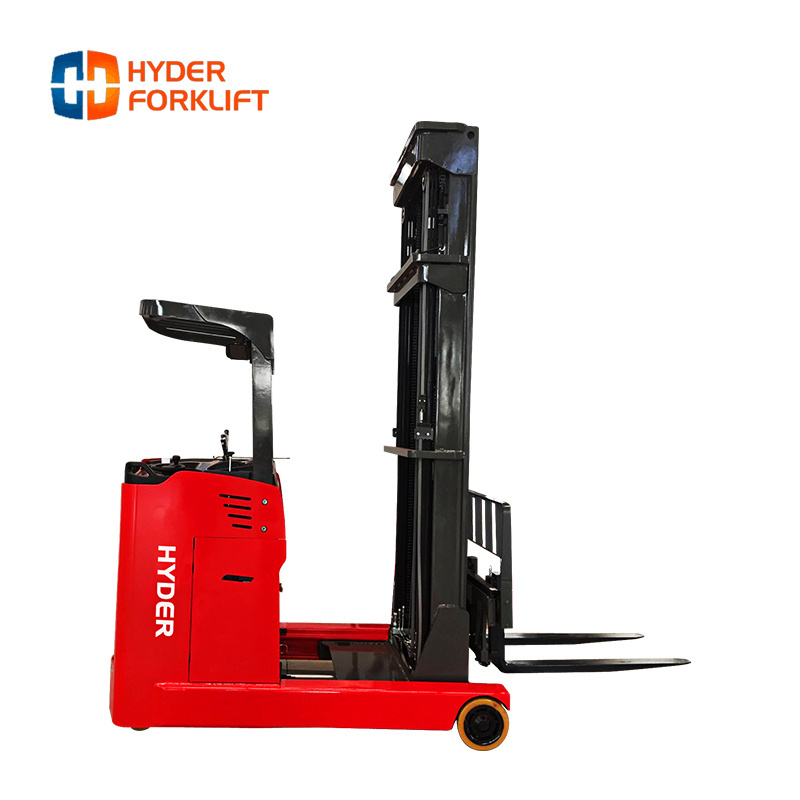 narrow aisle electric stacker 2.5ton automatic electric reach truck