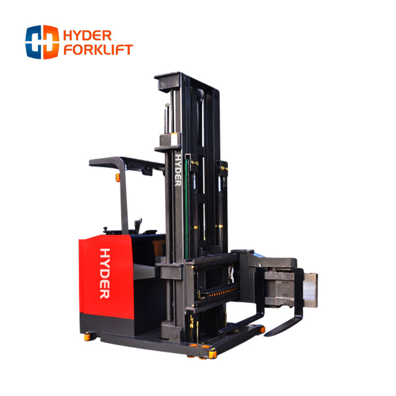 Wholesale high quality 3 way narrow aisle forklift side-loader forklift truck