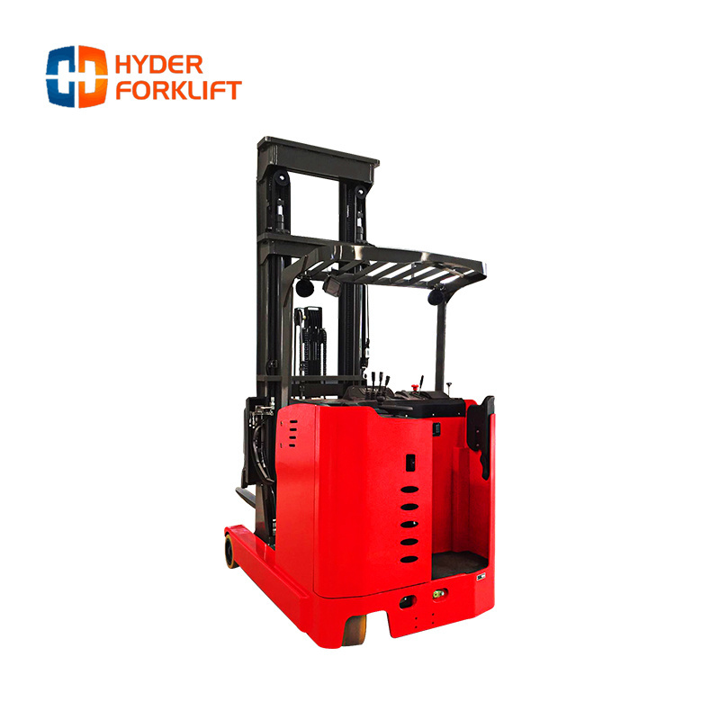 narrow aisle electric stacker 2.5ton automatic electric reach truck