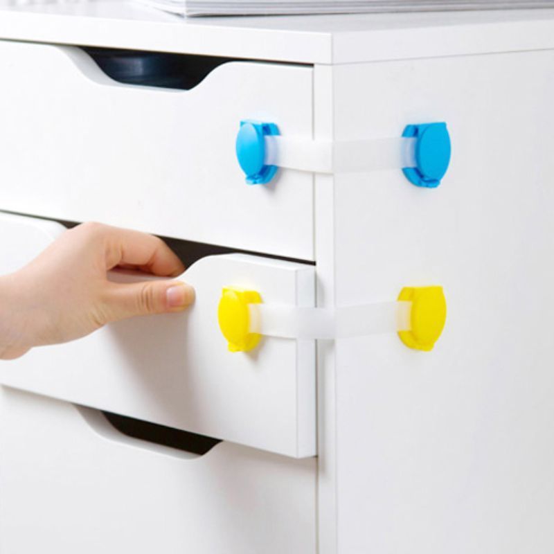 Baby Safety Cabinet Locks Drawer Locking Drawer Slides Baby Drawer Lock Child Safety Strap Locks