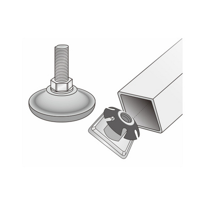 Hyderon 1/4"-20S 5/16"-18S 3/8"-16S Stainless Steel Height Furniture Leveling Feet Adjustable Base Glide