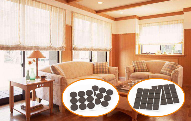 adhesive felt pads white Brown Black Furniture Protector Felt Pads Felt Glider in customized sizes