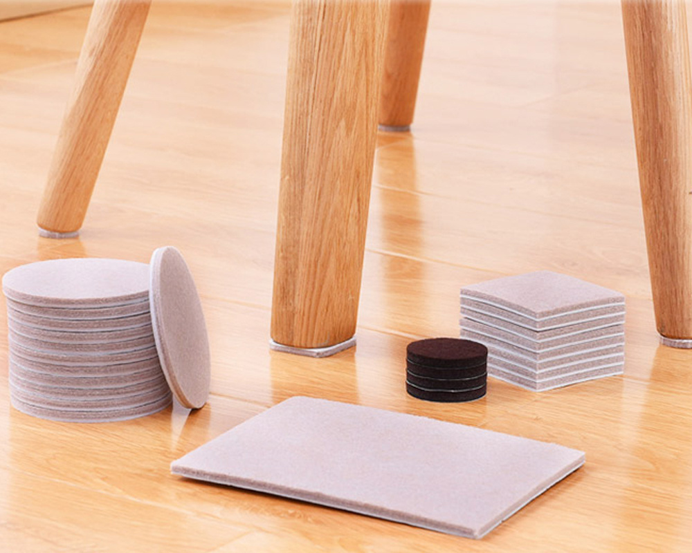 Hot sale custom furniture leg protector glue back feet pad furniture accessory/ strong adhesive floor felt pad