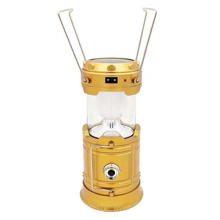 Wholesale plastic outdoor portable telescopic solar lantern usb rechargeable solar camping light led camping lamp