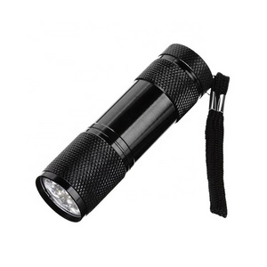 Wholesale mini 395nm blacklight Purple Ultraviolet UV flashlight 9 led flashlight led torch light