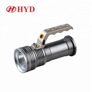 Handheld flashlight 30000lumens rechargeable flash light led searchlight