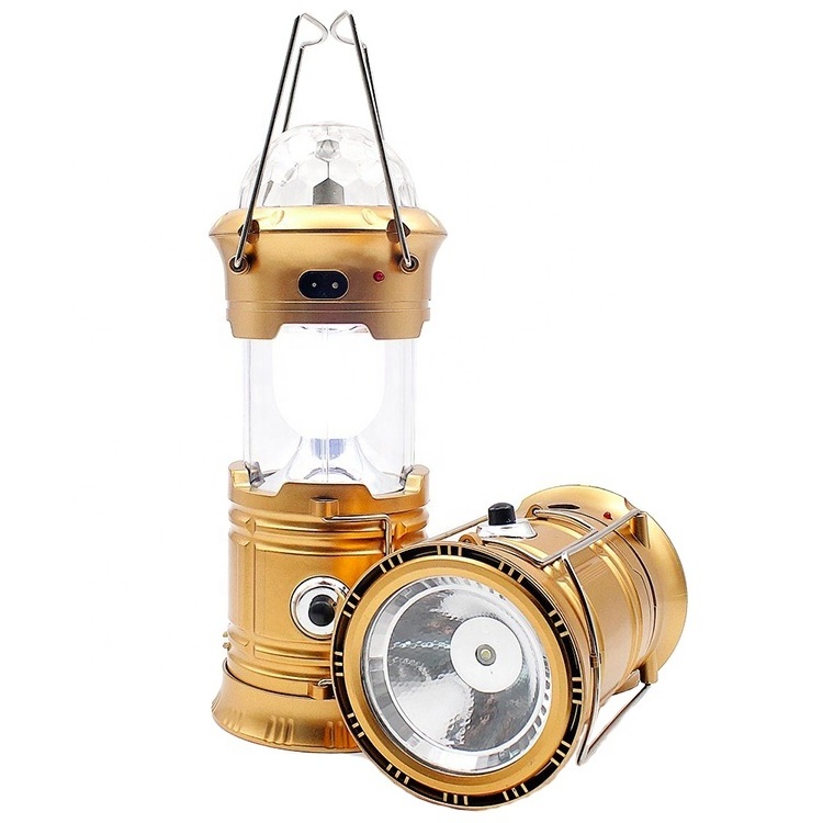 Collapsible outdoor camping lamp led rechargeable camping lantern magic cool camping lights