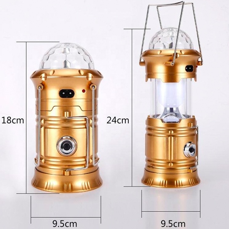 Collapsible outdoor camping lamp led rechargeable camping lantern magic cool camping lights