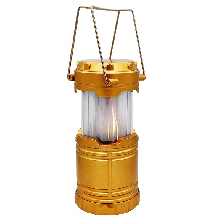 2019 New dancing flickering flame led camping lantern light for camping led lantern light With AA battery or solar