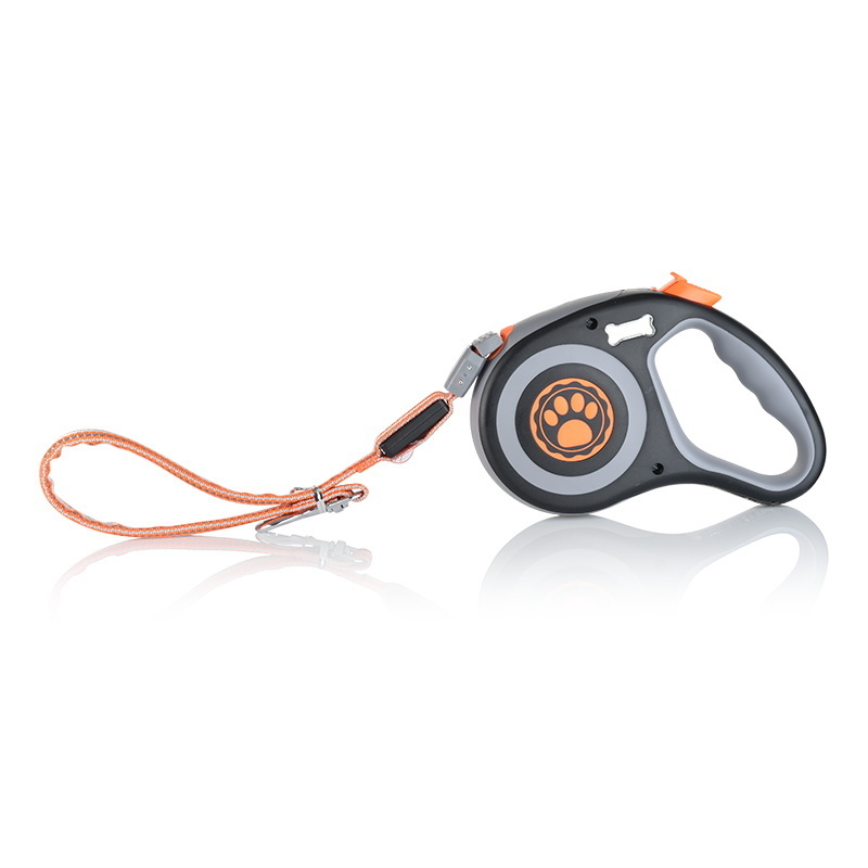 LED Light Flashlight And Bag Retractable Dog Leash With Waste Bag Dispenser