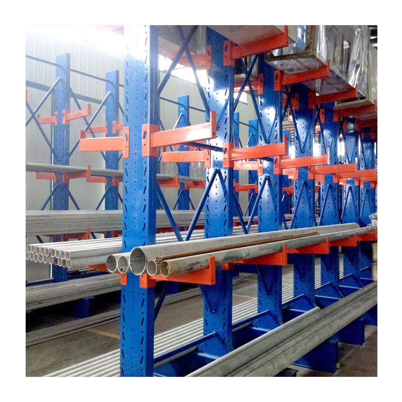 Eco-friendly Coating Cantilever Rack For Warehouse Storage Steel Cantilever Racking