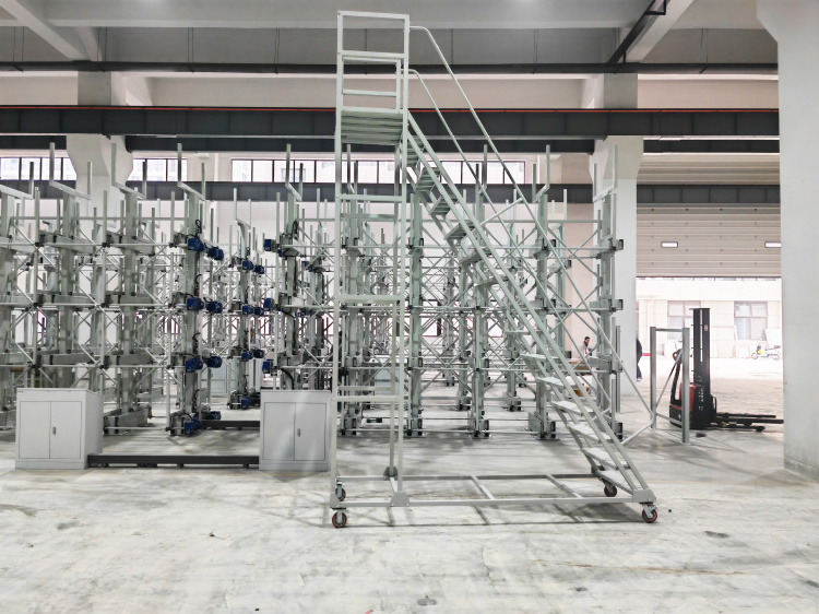 Electric Drive Telescopic Cantilever Rack warehouse storage rack Long Steel Pipe Cantilever Rack