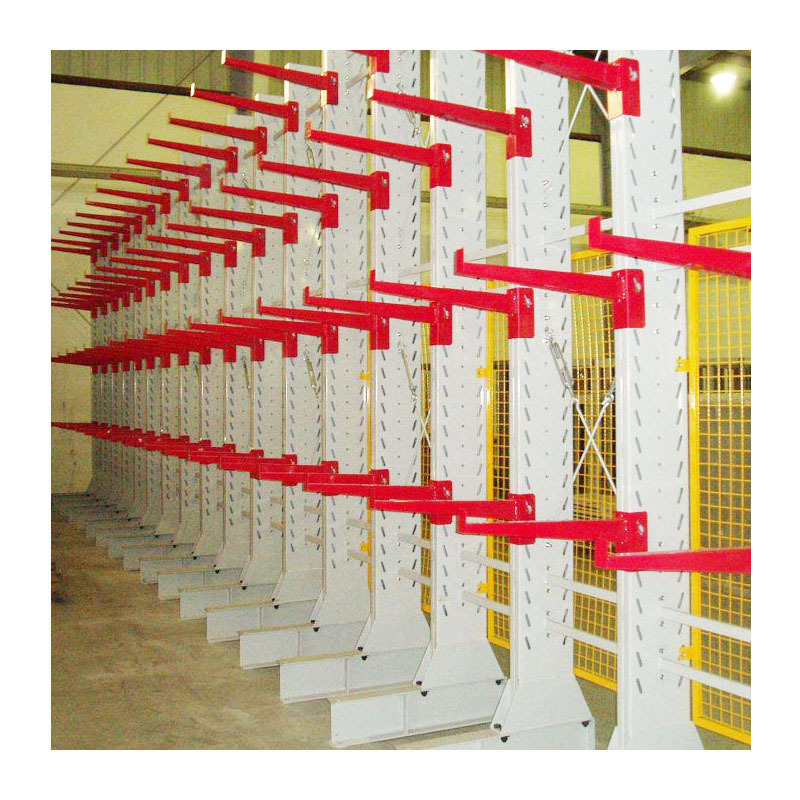 Eco-friendly Coating Cantilever Rack For Warehouse Storage Steel Cantilever Racking