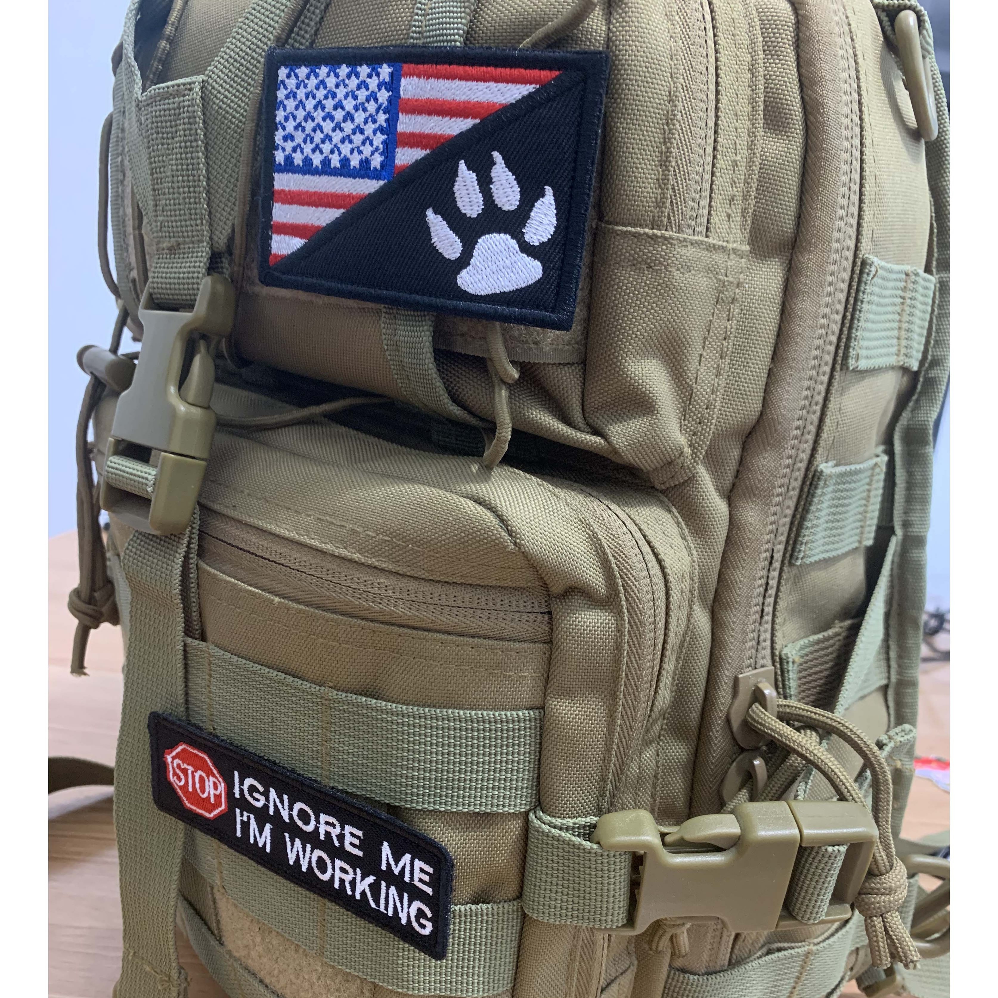 Customization High Quality Tactical Patches Tactical Patches Hook and Loop Embroidered Patch Set for garment decoration