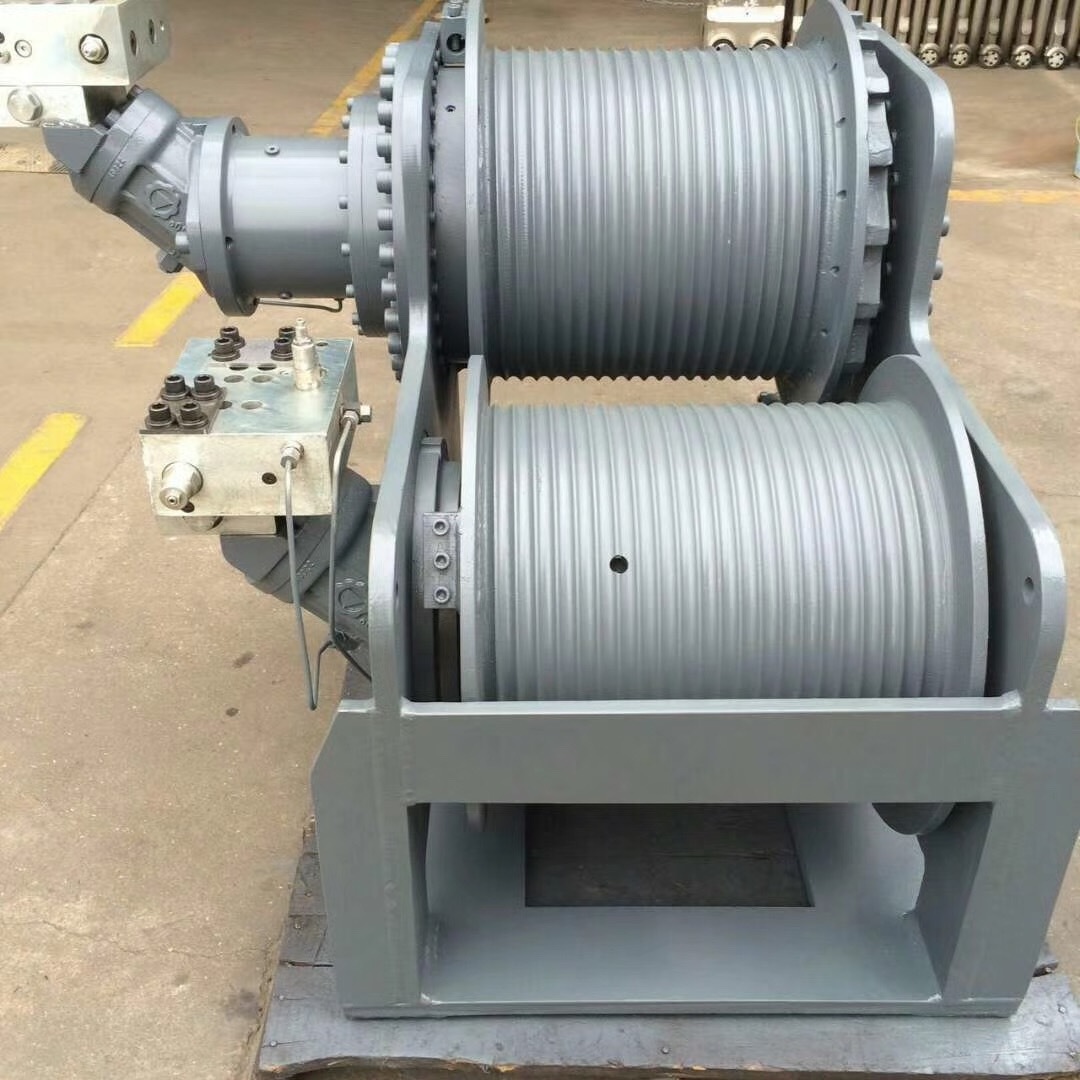 1-5T/10T/15T/20T/25T/30 Ton Used Double Single Drum Free Fall Anchor Hydraulic Winch For Road Recovery Crane  Fishing For Sale