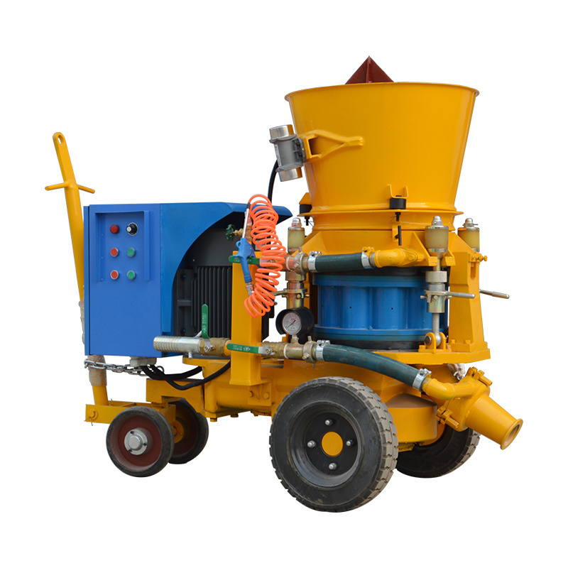 Electrical engine dry mix refractory concrete spraying machine price