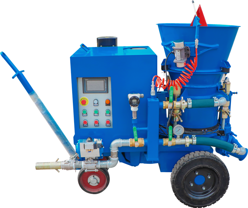 Electrical engine dry mix refractory concrete spraying machine price