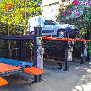 vertical parking garage car park system 4 post car two level parking lift