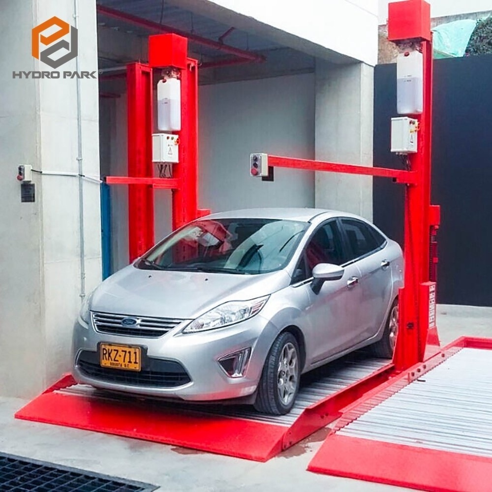 Mutrade 2 post hydraulic parking system simple double stacker car parking vertical Car Parking lift