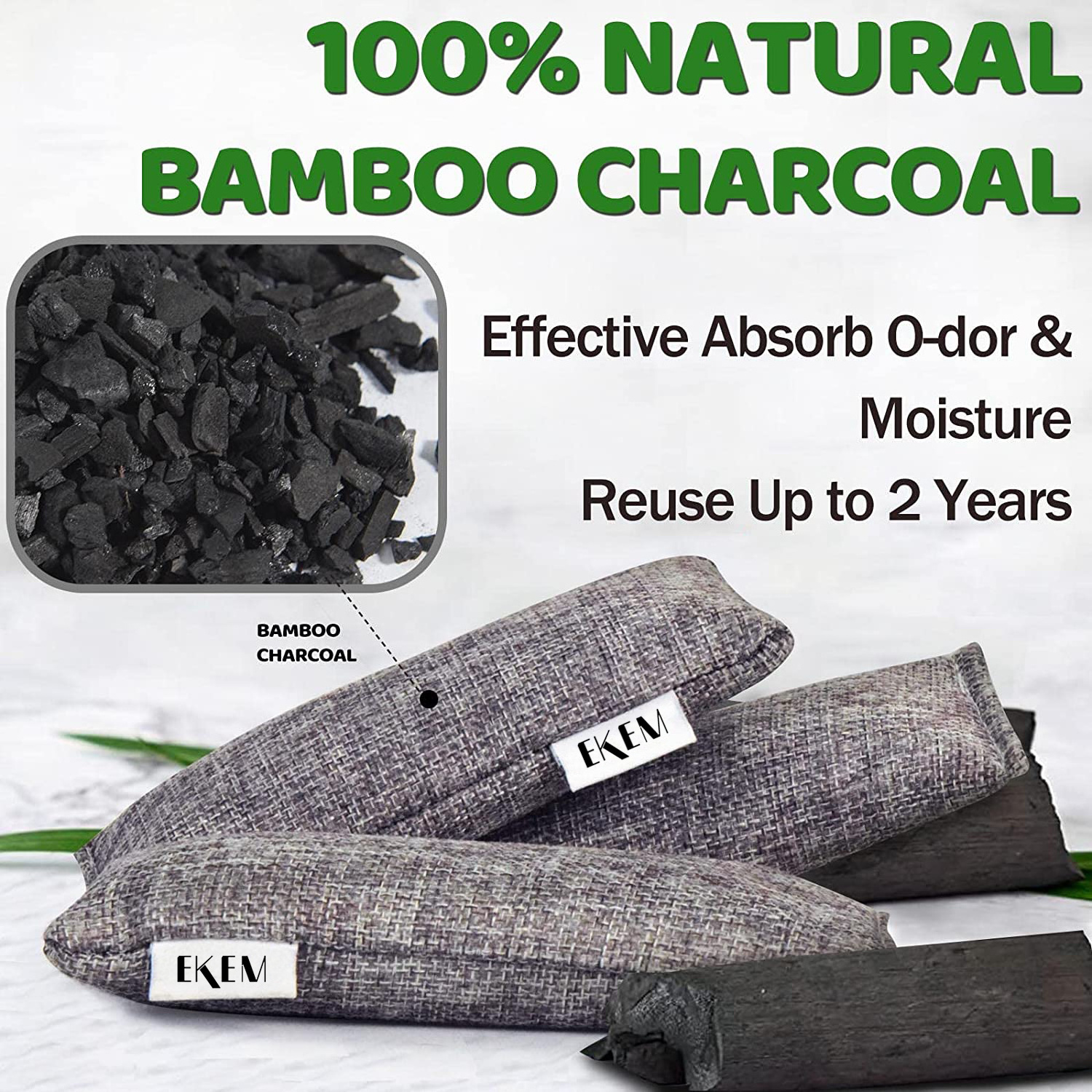 OEM Bamboo Charcoal Deodorizing Bags All Natural Shoe Freshener Moisture Smell Absorber For Shoes gym Bags