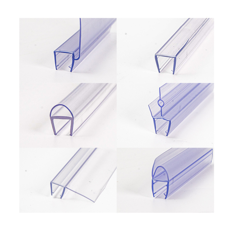 Hydrorelax OEM ODM Various Shapes Rubber Sliding Glass Door Seal Plastic Magnetic Shower Seal Strip