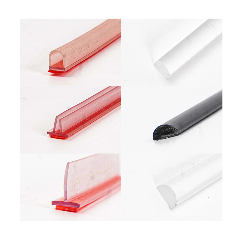 Hydrorelax OEM ODM Various Shapes Rubber Sliding Glass Door Seal Plastic Magnetic Shower Seal Strip