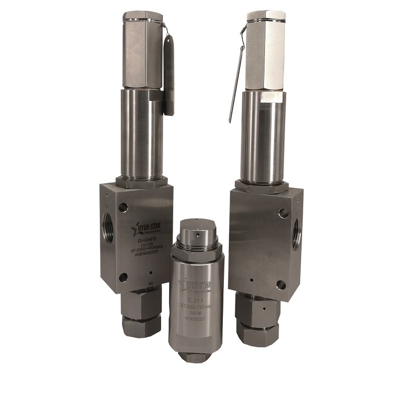 HYDR-STAR Similar Swagelok Type  High Pressure Stainless Steel Safety Relief Pressure Valve