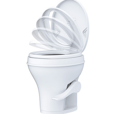 SEA FLO RV camper toilet foot-operated caravan toilet gravity flush motorhome plastic toilet