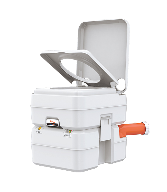 Sea flo Outdoor Mobile Toilet 20L Capacity Automatic Flush Camping Portable Chemical Toilet